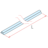 Picture of MINI-RAIL FOR DIVIDER WITH ADHESIVE