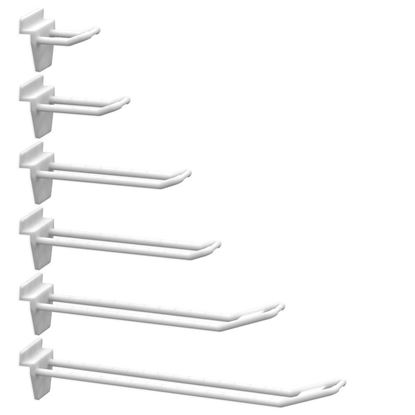 Picture of PLASTIC DOUBLE PRONG SLATWALL DISPLAY HOOKS