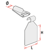 Imagen de ADAPTADOR PARA GANCHO SENCILLO Y PORTAETIQUETAS